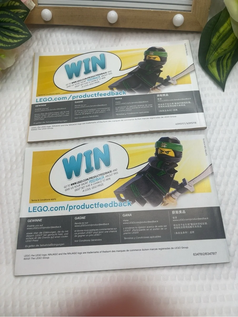 LEGO Ninjago Instruction Manual Lot Set 71763 & 71745 Booklets Only